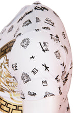 Mens Cotton T Shirt + Polyester Shorts Set TIGER PATTERN PRINT Tracksuit Summer