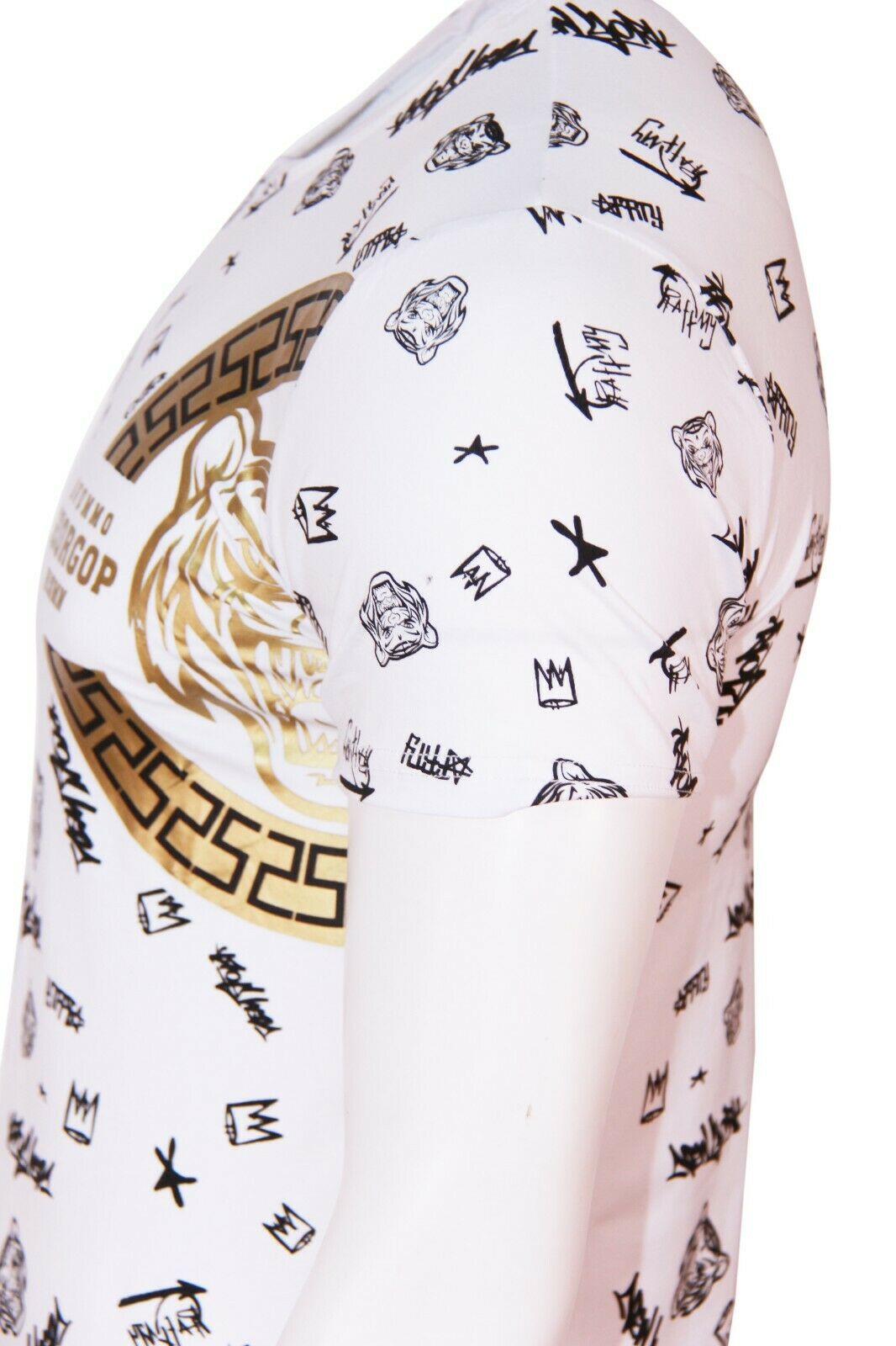 Pack of 10 Mens Cotton T Shirt + Polyester Shorts Set TIGER PATTERN PRINT Tracksuit Summer