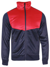 Mens Designer Polyester Brushed Tracksuit Collared Sweat Joggers Contrast Panel