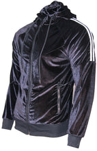 Pack of 7 NEW Mens Silky Zip Hoodie Two Stripe Panel Tracksuit Velour Jogging Bottoms