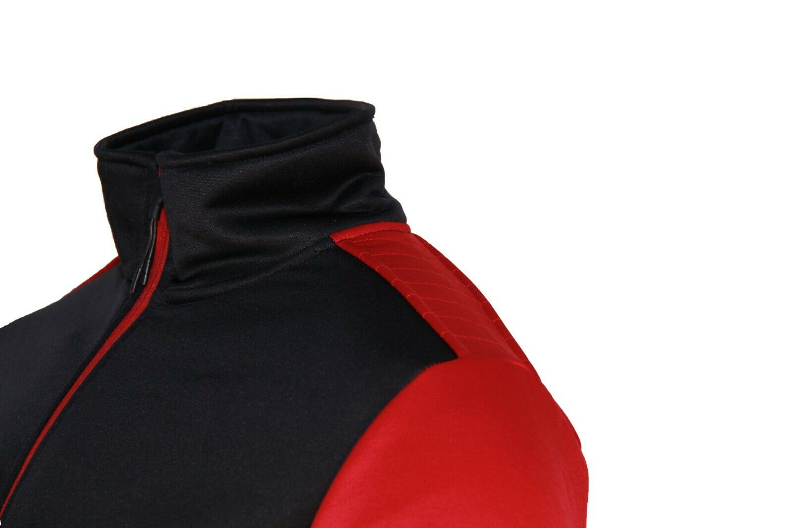 Mens Designer Polyester Brushed Tracksuit Collared Sweat Joggers Contrast Panel