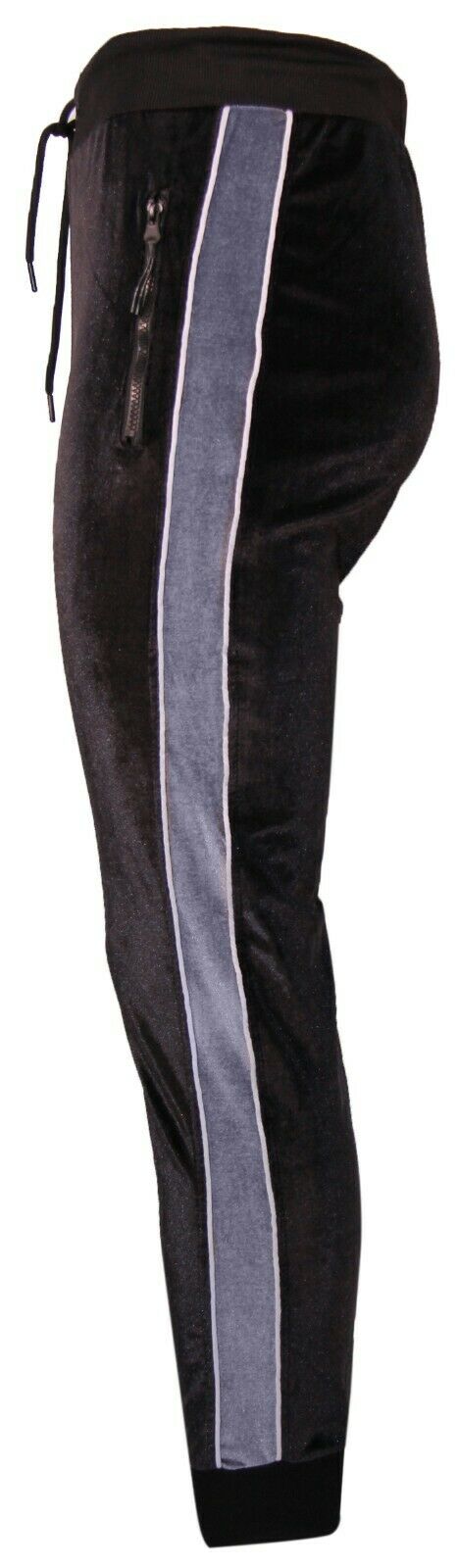 Pack of 7 NEW Mens Silky Zip Hoodie Two Tone Piping Tracksuit Velour Jogging Bottoms