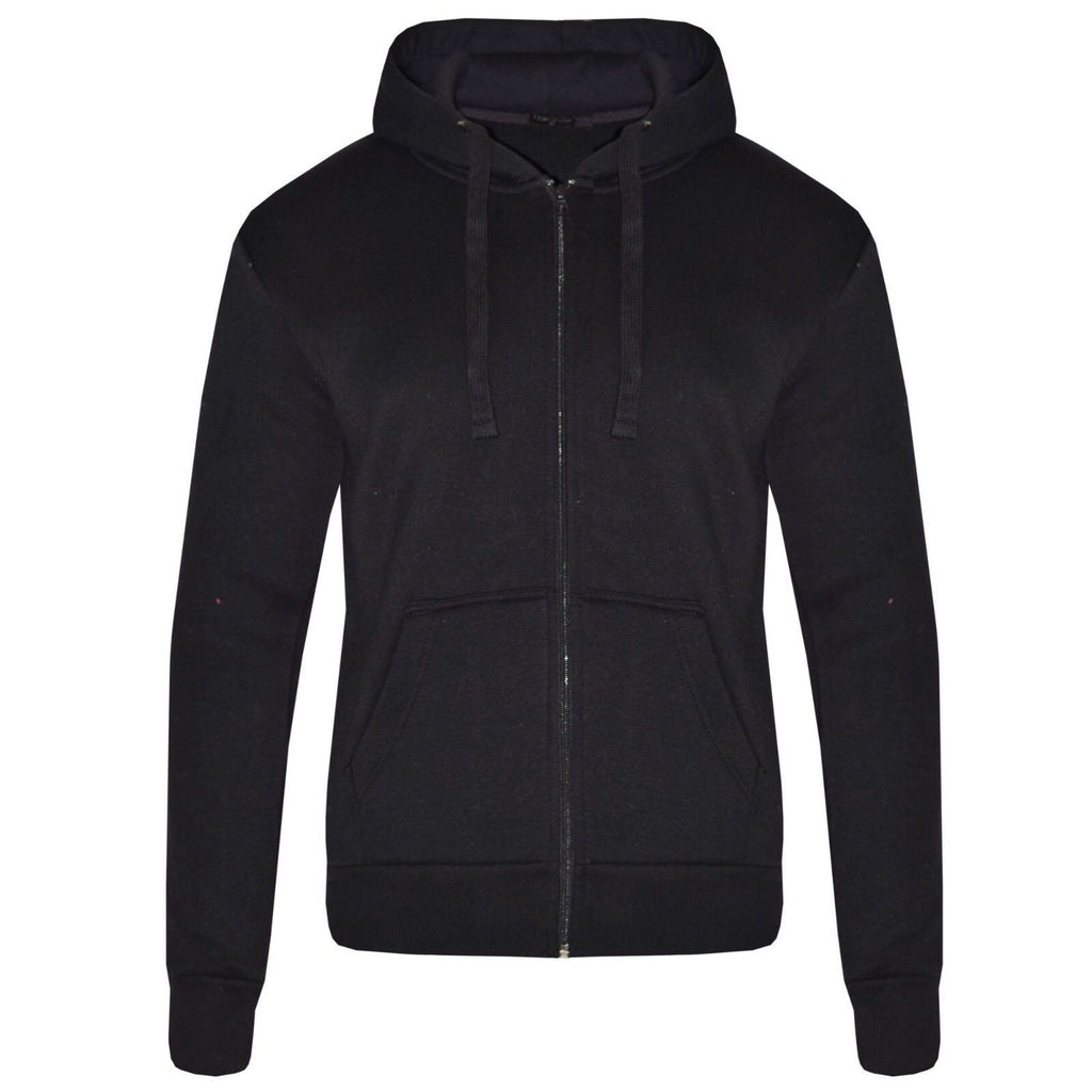 Ladies Womens Plain Zip Up Coloured Fleece Sweatshirt Hoodie Jacket Hooded Top