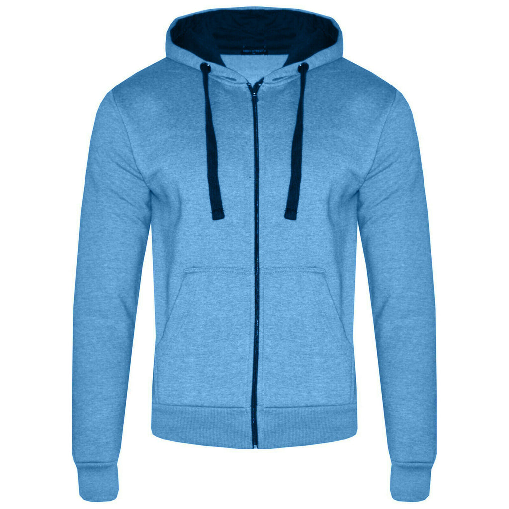 Pack of 6 Ladies Womens Plain Zip Up Coloured Fleece Sweatshirt Hoodie Jacket Hooded Top