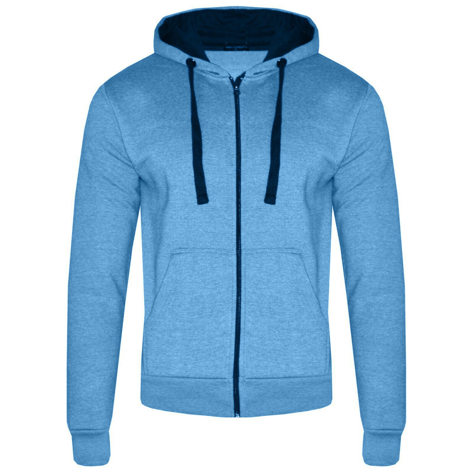 Pack of 6 Ladies Womens Plain Zip Up Coloured Fleece Sweatshirt Hoodie Jacket Hooded Top