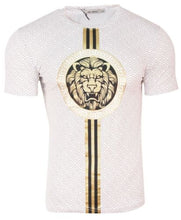 Pack of 10 ( 5x white + 5x Black) Mens Cotton T Shirt + Polyester Shorts Set LION Stripe PRINT Tracksuit Summer