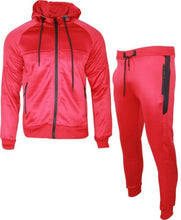 Mens Designer Polyester Brushed Tracksuit Hooded Sweat Joggers Bottoms Panel