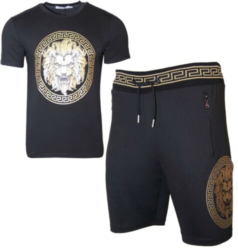 Pack of 10 Colours New Mens Cotton T Shirt Polyester Shorts