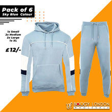 New Mens Pullover Premium Tracksuit Hoodie Jogging Bottoms Piping Sweater Jogger