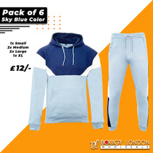 New Mens Pullover Block Tracksuit Hoodie Jogging Bottoms Raglan Sweater Jogger